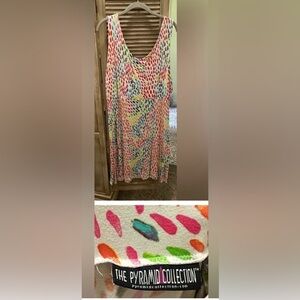 The Pyramid Collection Multicolor Sleeveless Dress, 18/20